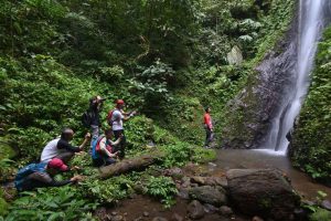Wisata alam Desa Talang Mulya. Curug Kudus. (Foto: Budhi Marta Utama)